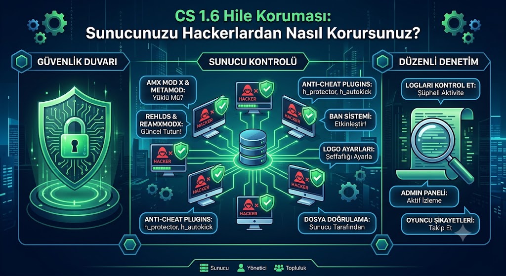 CS 1.6 Hile Koruması: Sunucunuzu Hackerlardan Nasıl Korursunuz?